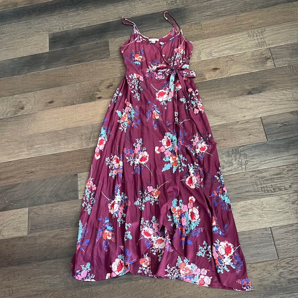 Band of Gypsies purple floral maxi dress